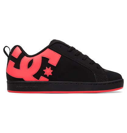 DC Shoes Women's Court Graffik Shoes Black/Hot Pink - 300678-BHP