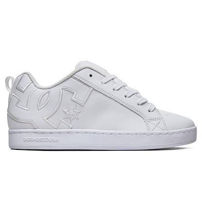 DC Shoes Women's Court Graffik Shoes White/White - 300678-WW0