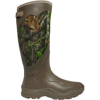 LaCrosse Men's 17" Alpha Agility Snake Boot Waterproof Hunting Boot NWTF Mossy Oak Obsession Camo Print - 302422