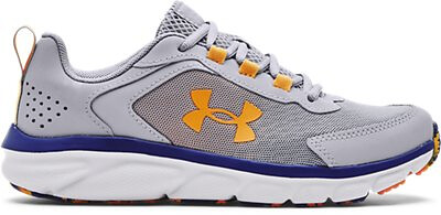 Under Armour Boys' Grade School UA Assert 9 Running Shoes Versa Mod Gray/Bauhaus Blue/Rise - 3024633-108