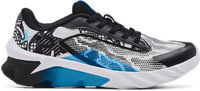 Under Armour Boys Pre-School UA Scramjet 4 CS Running Shoes White/White/Radar Blue - 3024745-100