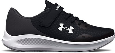 Under Armour Girls' Pre-School UA Charged Pursuit 3 Alternate Closure Running Shoes Black/Jet Gray/White - 3025012-001