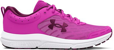 Under Armour Women's UA Charged Assert 10 Running Shoes Vivid Magenta/Vivid Magenta/Purple Gemini - 3026179-504