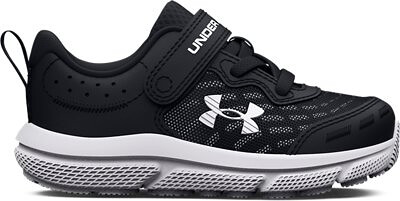 Under Armour Boys' Infant UA Assert 10 Alternate Closure Running Shoes Black/White/White - 3026184-001