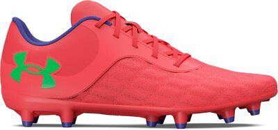 Under Armour Unisex Kids' Magnetico Select 3.0 FG Jr Soccer Cleats Beta/Black/Green Screen - 3026748-600
