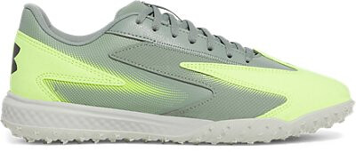 Under Armour Unisex Shadow Turf 3 Soccer Turf Shoe Silica Green/High Vis Yellow/Black - 3028293-348