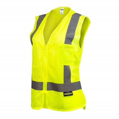 Radians Women's Economy Type R Class 2 Safety Vest Hi-Vis Green - SV2ZWGM