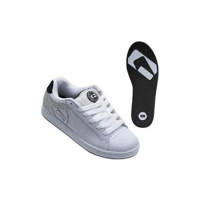 Globe Men's Focus Skate Shoe White/Weave - GBFOCC-W/WVE