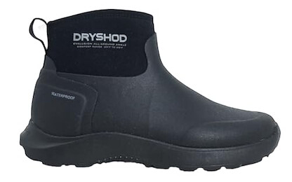 Dryshod Evalusion Cold Weather Cuff Ankle Boot | Waterproof | Rubber | Comfortable |Black | Insulated | Women Size 9