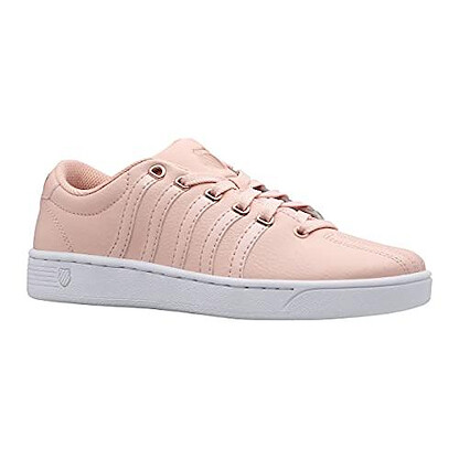 K-Swiss Women's Court Pro Curves Sneaker Peachy Keen/Rose Gold/White - 97141-671