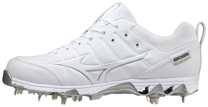 Mizuno Men's 9-Spike Ambition 2 Baseball Cleats White - 320630.0000