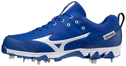 Mizuno Men's 9-Spike Ambition 2 Baseball Cleats Royal/White - 320630.5200