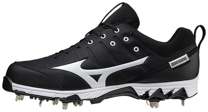 Mizuno Men's 9-Spike Ambition 2 Baseball Cleats Black/White - 320630.9000