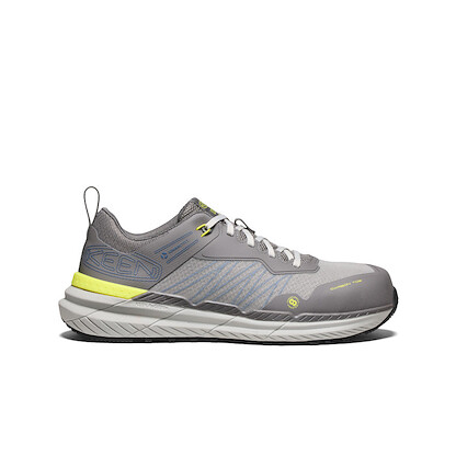 KEEN Utility Men's Speedworks ESD Carbon-Fiber Toe Work Shoes Steel Grey/Vintage Indigo - 1030502