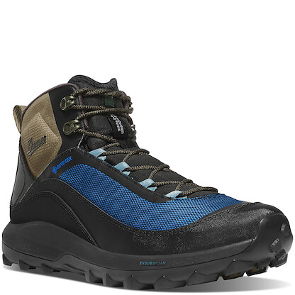 Danner Men's Mid N45 GTX Waterproof Hiking Shoes Jet Black/Imperial Blue - 32882