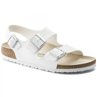 BIRKENSTOCK Unisex Milano White Birko-Flor (narrow width) - 0034733