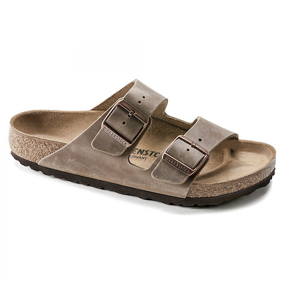 BIRKENSTOCK Unisex Arizona Tobacco Brown Oiled Leather (narrow width) - 0352203