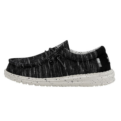HEY DUDE Shoes Boys' Wally Youth Stretch Black - 40050-001