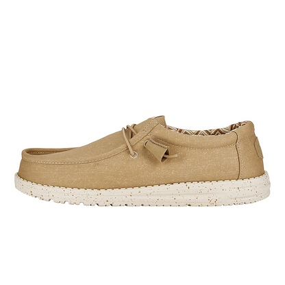 HEY DUDE Shoes Men's Wally Stretch Canvas Tan - 40700-265