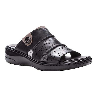 Propet Women's Gertie Sandal Black Leather - WSO041LBLK
