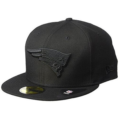 New Era NFL Men's Black On Black 59Fifty Fitted Cap