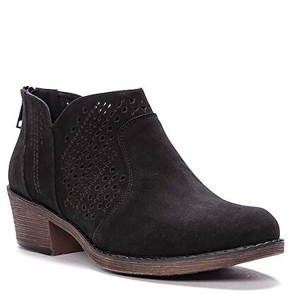 Propet Women's Remy Ankle Boot Black Suede - WFX155SBLK