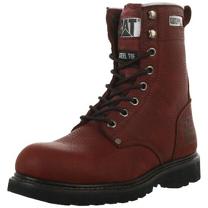 CATERPILLAR WORK Men's 8" Remington Steel Toe Work Boot Earth Brown - P89025