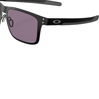 Oakley Mens OO4123 Holbrook Metal Square Sunglasses, Matte Black/Prizm Grey, 55 mm
