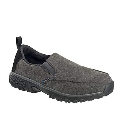 Nautilus Safety Footwear Men's Breeze Alloy Toe EH Slip-On Work Shoe Charcoal Grey - N1611