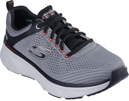 Skechers - Mens Relaxed Fit: Edgeride - Contention Sneakers, Color Charcoal/Black, Size: 7 XW US
