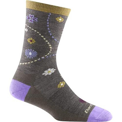 Darn Tough Women's Garden Crew Lightweight Lifestyle Sock Morel - 1610-MOREL