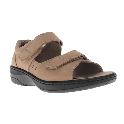Propet Women's Gemma Sandal Dusty Taupe Nubuck - WSO086LDTN