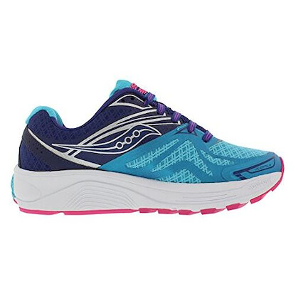 Saucony Women's Ride 9 Running Shoe Navy/Blue/Pink