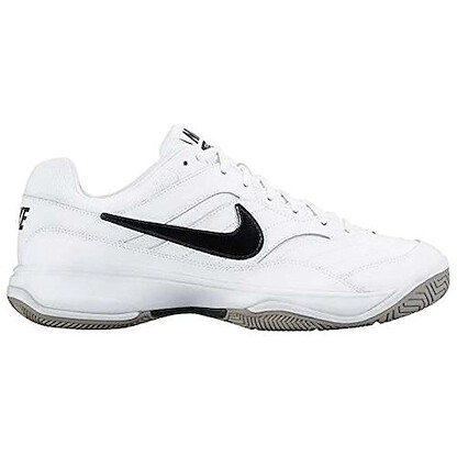 NIKE Men's Court Lite Tennis Shoes White/Black/Medium Grey - AH9067-100