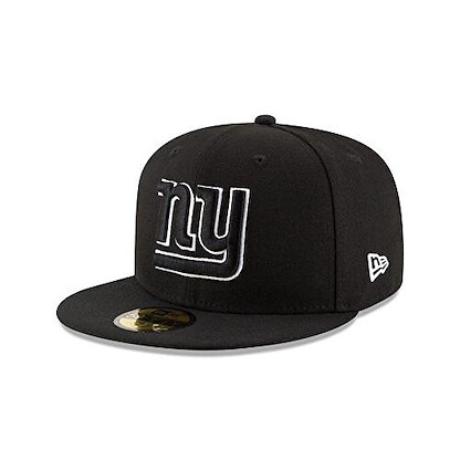 New Era Adult Men NFL Black with White 59FIFTY