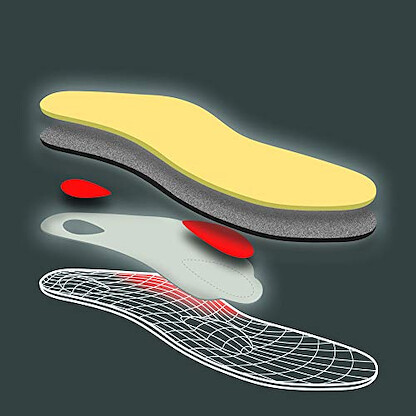 pedag Worker | Heavy Boot Insoles | Made in Germany |Supports Foot from Heel to Toe | Longitudinal Arch, Metatarsal Arch and The Heel | Women US 11 Men US