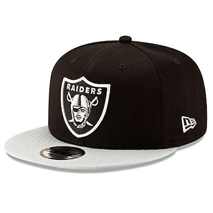 New Era NFL Basic Snap 9FIFTY Snapback Cap - Las Vegas Raiders Black 2 One Size Fits All