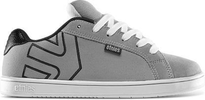 Etnies Kids' Fader Skate Shoe Light Grey/Black - 4301000150-051