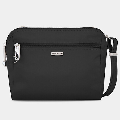 Travelon Anti-Theft Classic Convertible Crossbody and Waist Pack Black - 43227-500