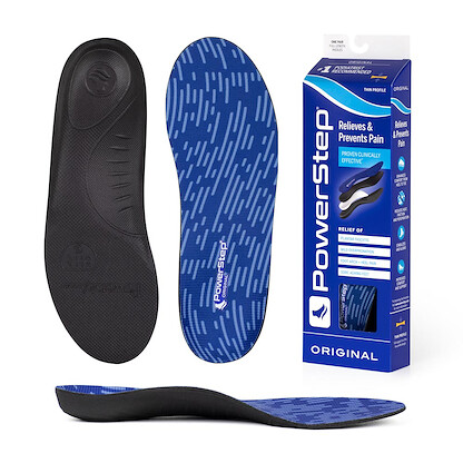 PowerStep Unisex Original Neutral Arch Supporting Insoles Blue (1 pair) - 5001-01