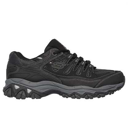Skechers Men's Afterburn Memory - Memory Fit Sneaker Black/Charcoal - 50125-BKCC