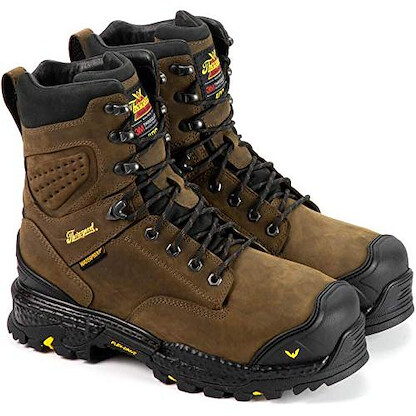 Thorogood Men's 8" Infinity FD Series Composite Toe Waterproof Insulated Work Boot Brown Studhorse Leather - 804-4304