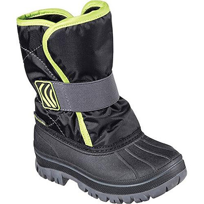 Skechers Toddler Boys' Lil Frostie Cold Weather Boot Black/Lime - FROSTIE