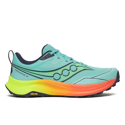Saucony Men's Peregrine 16 Splash/Citron Trail Running Shoes - S21066-132