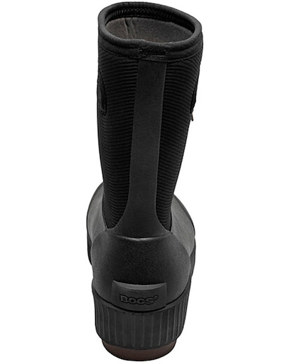 BOGS Women's Seattle II Mid Rain Shoe, Black, 6