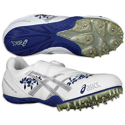 ASICS Women's Rocketgirl SP Field & Track Shoes White/Silver/Blue - GN556.0193