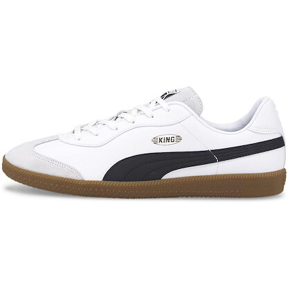 PUMA Men's King 21 Indoor Soccer Shoe White/Black/Gum - 10669602
