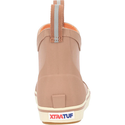 XTRATUF Big Kids Ankle Deck Boot - Size 2, Cork - Lightweight, 100% Waterproof Rubber Footwear for Boys & Girls - Non-Marking, Slip-Resistant Outsole - Moisture-Wicking Liner