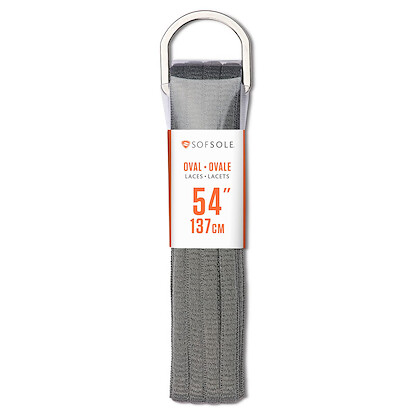 Sof Sole Varsity Oval Shoe Laces - 54 - Gray