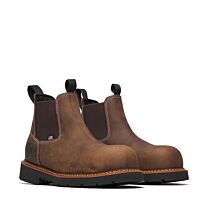 Thorogood Men's American Legacy Nano Composite Toe Chelsea Work Boot Brown Crazy Horse - 804-4109